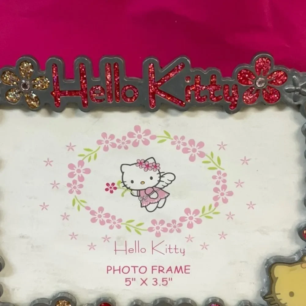 Sanrio Hello Kitty Metal Floral Picture Frame - New